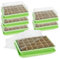com-four® 6X Zimmergewächshaus zum Anzüchten von Pflanzen, Anzuchtset für 160 Pflanzen, Pflanzkasten für die Wohnung, 27 x 19 x 11 cm (6 Stück - Zimmergewächshaus)