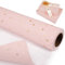 Rosa Geschenkpapierrolle, Rosa und Gold Geschenkpapier Rolle mit matter Goldfolie für Mädchen und Frauen, Geschenkpapier Kraftpapier für Weihnachten, Hochzeit, Geburtstag, Muttertag, 43cm x 10m