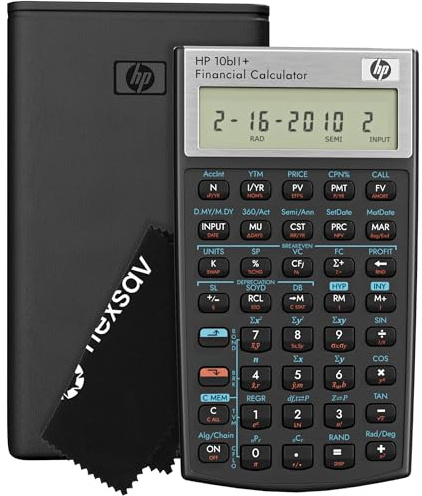 HP 10bII+ Financial Calculator, 100+ Functions, Statistics & Algebra