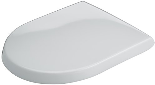 Villeroy & Boch Subway Urinaldeckel, Toilettendeckel mit Absenkautomatik, Deckel für Urinal aus bruchsicherem Duroplast, Klodeckel Original Ersatzteil, D-Form, Weiß Alpin, glänzend