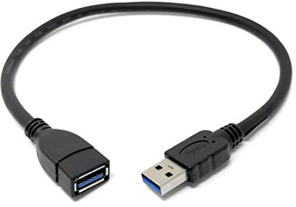 System-S 49262566 Förlängningskabel USB 3.0 Typ A (Male) till USB 3.0 Typ A (Female) 30 cm