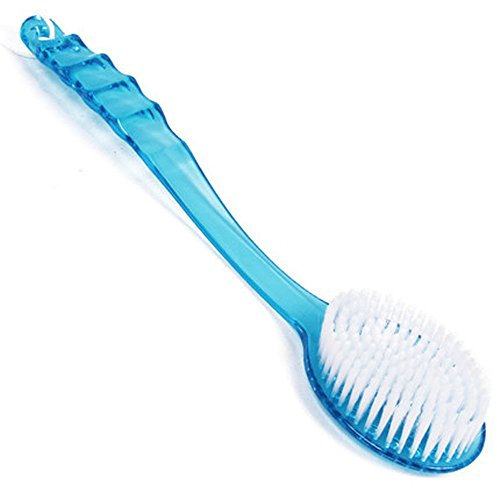 TRIXES Brosse Bleue avec Long Manche pour Masser Frotter le Dos Douche Bain Aide pour le Lavage