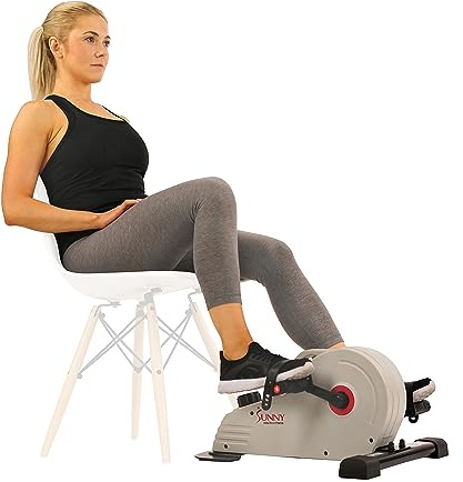 Sunny Health & Fitness Pédalier magnétique à Double Action, Design Discret