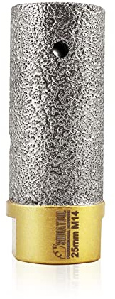 SHDIATOOL Fresa Diamantata 25mm Allargare e Sagomare Fori per Porcellana Ceramica Marmo Granito