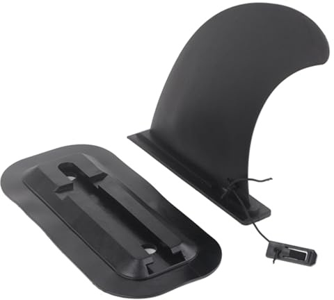Cocoarm Abziehbare Universal, Nylon Verstärkte Sicher Surfbrett Finne, Surfbrett Flossen Ersatz Zubehör, Geeignet für Stand Up Paddle Board Surfbrett Long Board Schwarz