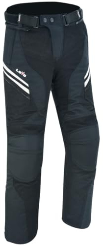 LOVO - Pantaloni da moto estivi unisex con design traforato - Pantaloni da moto traspiranti per uomo e donna - Abbigliamento moto sicuro con rinforzi su fianchi e ginocchia - Elevata durata e comfort