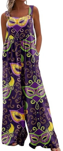 RMBLYfeiye Hosenanzug Damen Elegant 2 Teiler Große Größen Sommer Jumpsuit Musselin Set Arbeitslatzhose Für Lila, M