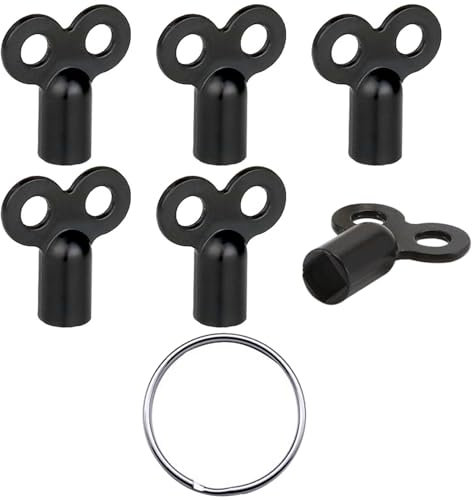 Confezione Da 6 Chiavi Per Valvola Di Sfiato E 1 Portachiavi In ​​Metallo, Chiave Per Valvola Di Sfiato Per Radiatore, Robusta Chiave Per Valvola Di Sfiato, Accessori Per La Casa