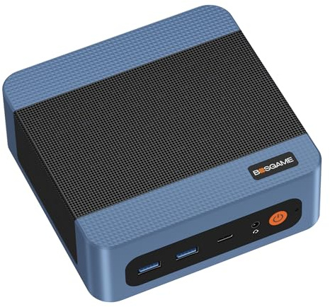 BOSGAME E4 Home-Office-Mini PC, Ryzen 5 3550H (upp till 3,7 GHz, bättre än N150), 16 GB DDR4 RAM, 512 GB NVMe SSD, Mini Dator, trippel 4K-skärm, HDMI, USB-C, DP, dubbel LAN, Wi-Fi 5, BT 5.0 | Win 11 Pro, HDMI/DP/USB-C, Triple 4K-skärm, Dual 2,5G LAN, WiFi 5, BT5.0, Minidator för kontor, företag och hem