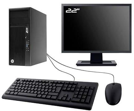 PC HP Workstation Z230 22 tum Intel I5-4570 RAM 16 GB SSD 480 GB W11 wifi (renoverad)