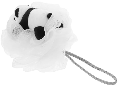 Healifty Spugna da Bagno Luffa per a Forma di Panda Pouf da Doccia Morbido Schiuma Ricca Salvietta Esfoliante Delicata per Bagnetto Neonati Accessorio per Pulizia Corpo