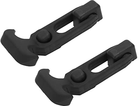 Tbest Gummihuvspärr T-handtag Elastisk Hasp Flexibla Dragspärrar med Skruvar för Verktygslåda Bil- och Konstruktionsutrustning Slitstarkt Nylonmaterial 2 St Set