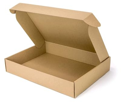 Multipack 20 cajas de envío cajas plegables caja postales cartón craft 30 x 20 x 7 cm, 300 x 200 x 70 mm