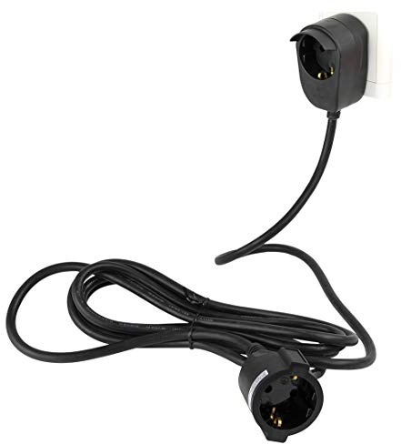 REV Verlängerungskabel POWERSPLIT – Verlängerungskabel 5m, erhält stationäre Steckdose – schwarz