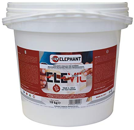 10 KG | Colla vinilica per Legno D3 ELEVIL2252 - Super Collante professionale