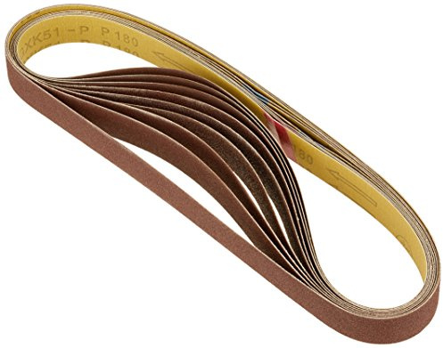 Scheppach | Jeu de bandes abrasives original | 762 x 25mm | Grain 60,100 et 180 (3 pièces de chaque) | Parfait pour la ponceuse à bande BTS700 | Accessoire | Consommable