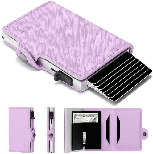 Conceal Plus Pop Up Wallet for Women – Slim Wallet for Small Purse & Crossbody Bag with Quick Card Access and RFID Blocking – Compact Card Holder (4-6 Card Capacity)