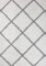 Hochflor Teppich Wohnzimmer Shaggy weich modern Rauten Muster Grau Anthrazit Creme Schwarz Rot Lila Beige, Farbe:Weiß, Maße:200x280 cm