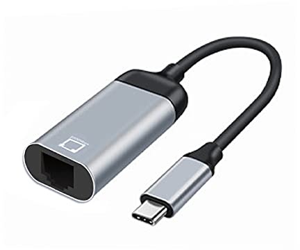 cablecc Adattatore per cavo di rete LAN Gigabit Ethernet da USB-C USB 3.1 a 1000 Mbps per computer portatile