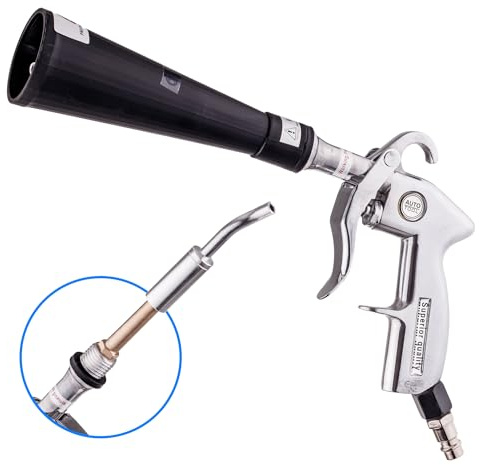 Kastor Automatischer Reinigungspistole, Innenreiniger Waschpistole, Druckluft Reiniger Innenraumwaschpistole Tragbare Sprühpistole mit Schaumflasche, für Auto, Pistole zum Reinigen