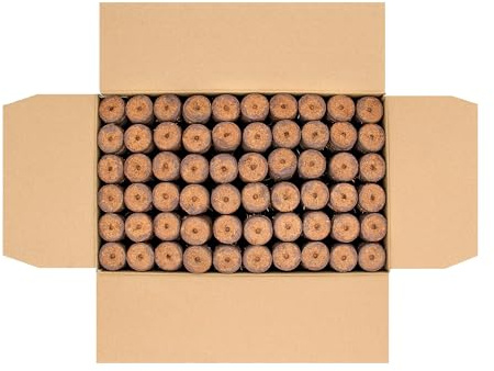 FLORTUS – Kokos Quelltabletten aus Anzuchterde mit NPK Dünger – 1500 Stück (36 mm) Kokos Quelltabs torffrei & biologisch abbaubar – Kokoserde für Pflanzen Anzucht – Anzuchterde aus Kokosfaser