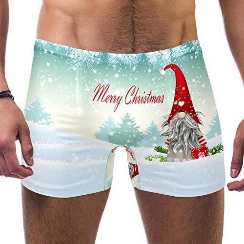 VBFOFBV Pantaloncini Jammer da Nuoto a Gamba Quadrata da Uomo, Jammer da Bagno da Uomo,Gnomi svedesi di El del Fumetto di Natale