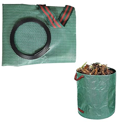 Sacs de Déchets de Jardin, Sacs Poubelle Déchets de Jardin, Sac de Jardin Déchets, Sacs Poubelle de Jardin, Sac Déchets Végétaux, Sac à Herbe Feuilles, 50 X 65cm, Capacité de 100L