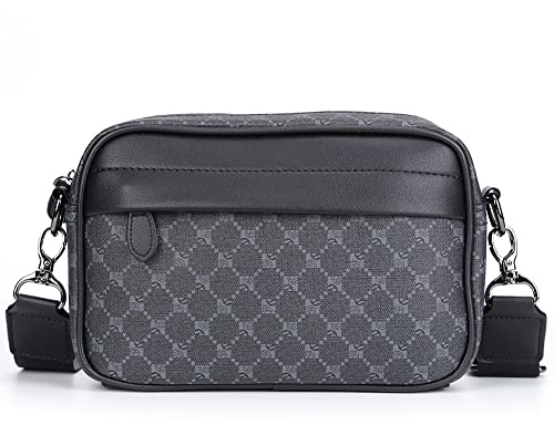 Starnearby Sac à Bandoulière Homme en Cuir PU, Sacoche Homme Bandouliere