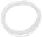 QUARKZMAN Nastro Sigillante Schiuma Silicone, Diametro 1mm (0.04) Lunghezza 4 Metri (13.12 Ft) Guarnizione Gomma Spugna Rotonda Corda Gomma Solida per Macchinari e Industrie, Bianco