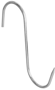 WOLFPACK LINEA PROFESIONAL 01020104 Macellaio inox n. 3 da 140 x 5 mm. Gancio per prodotti carnici, multicolore, singolo