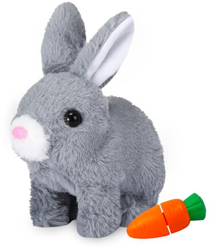 Sunshine smile Hüpfendes Kaninchen,Hüpfendes Kaninchen,Sprechender Hasen,Hasen ltiere Klein,Geräusche Macht und Dessen Ohren und Nase Sich Bewegen