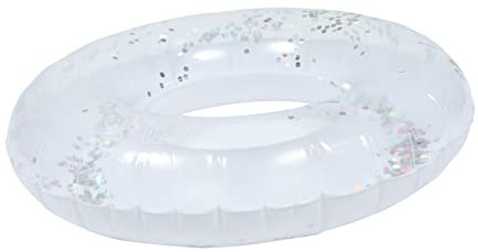 HANABASS Inflatable Swimming Float Toys Water Pool Ring Pool Float Tube Kids Inflatable Pool Glitter Swimming Pool Toys Large Swimming Float Discs Inflatable Float Sequins Random Color