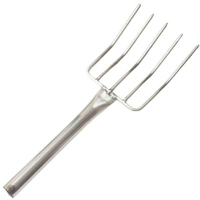 Hoement Sprout Fork Potato Fork For Digging Potatoes Shavings Fork Digging Fork Silver Stainless Steel VGy495 (Silver, 26.5x9cm)