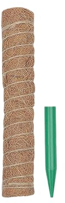 Plant Moss Pole - Removable Coir Support Stick, Climbing Stake, Fiber PVC Garden Trellis Rod | Strong Vertical Growth Trainer For Pothos Philodendron Monstera Indoor Outdoor Décor