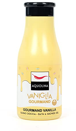 Aquolina Bagno Doccia Vaniglia gourmand. Bagnoschiuma cremoso, leggero e di veloce assorbimento - Formato da 250 ml