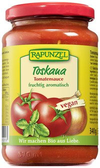 Rapunzel Bio Tomatensauce Toskana, vegetarisch, 1er Pack (1 x 335 ml) - BIO