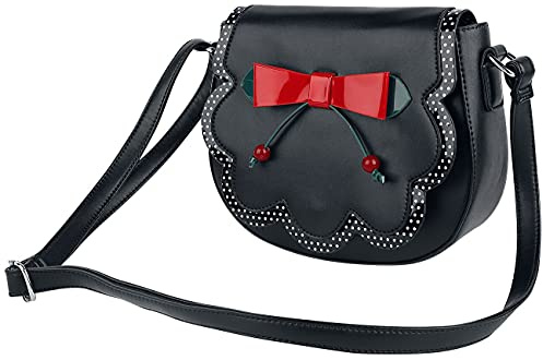 Banned Retro Marilou Frauen Handtasche schwarz Polyurethan Geschenke, Hochzeit, Rockabilly, Romantik