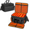 OUUTMEE DJ Tasche, Cable File Bag, Gig Bag, Abnehmbarer Gepolsterter Unterseite und Teilern, für professionelle DJ-Ausrüstung, Musikinstrumente und Zubehör, 50x30x30CM