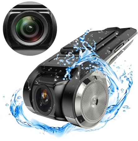 CAMECHO Auto Dash Cam Mini für Android Autoradio,USB DashCam Auto mit Autokamera 170° Weitwinkel Nachtsicht, DVR Videorecorder Unterstützung G-Sensor,ADAS,Loop-Aufnahm