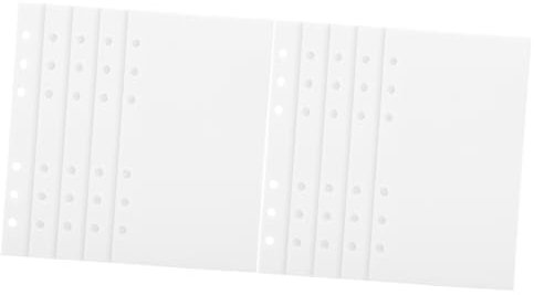 NUOBESTY 2 Sätze Budgetierung Einstecktasche Für Budgetordner Kleine Tascheneinlagen Für Haushaltsbücher Budget-geldbörse Verpackung Währungsorganisator Ordnertrenner Pp Weiß 5 Stück * 2