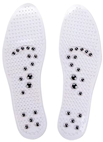 kuddar för fotmassage, Fotterapi Massager Magnetisk massage Innersula Fotkudde Terapi Viktminskning Skoinlägg(White,2 pair)