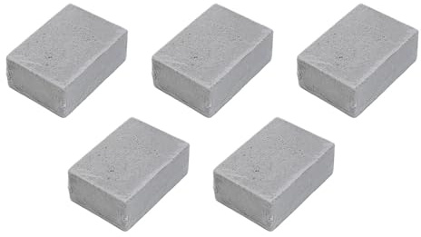 Set di 5 detergenti per griglia e mattoni, pietra pomice per la pulizia di barbecue e piastre, antigraffio, senza setole, per utensili da barbecue all'aperto, compatibile con la maggior parte delle
