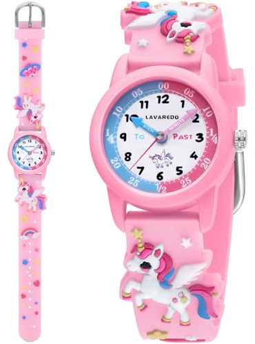 Timever Analogue Kids Watch for Boys Girls, Waterproof Childrens Quartz Watches with Adjustable Rubber Strap, Time Teacher Outdoor Sport Kids Watch for Toddlers & Kids Age 3-10