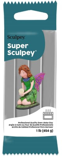Sculpey SS1GRAY Modelleringsmassa, Grå, 454 g