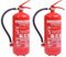 Doppelpack 6 kg Pulver Feuerlöscher 9 LE mit Manometer (Dauerdrucklöscher GP-6X Instandhaltungsnachweis von Feuerlöscher-Tauschsystem)