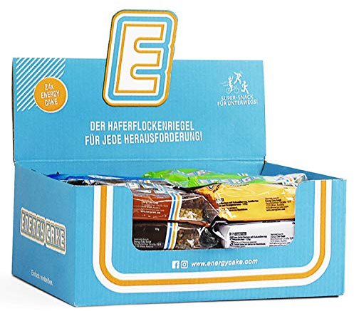Sven Jack (Energy Cake) ALL IN ONE Haferriegel Mix Box 24x 125g I Original Haferflocken Energieriegel I Vegane Haferriegel I Langkettige Kohlenhydrate & wenig Zucker I Verschiedene Sorten