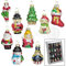 matches21 Christbaumschmuck Weihnachtsbaumschmuck 20-TLG. Set Bunte Glas Baumhänger je 5 cm