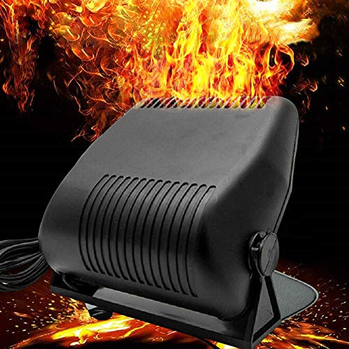 Riloer Riscaldatore per auto 2 in 1 Sbrinatore per ventola di riscaldamento e raffreddamento rapido portatile ad alta potenza, sbrinatore per parabrezza 12V 150W