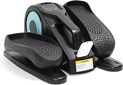 Stepper Swing Desktop Máquina elíptica eléctrica Ejercitador de extremidades Superiores e Inferiores con Mini Pantalla LCD Bicicleta de Ejercicio de Montar a Pasos