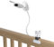 BECEMURU Monitor Halterung für Philips Avent Babyphone SCD843/26, SCD833/26, SCD891/26, SCD881/26, Flexible Clip Mount für Philips Avent Video Baby Monitor, Babyphone Kamera Holder Halterung Stand